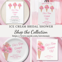 She's Been Scooped Up Bridal Shower Collection
