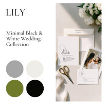 Lily • Modern Minimal Black & White Wedding