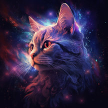 Carte Postale Cat Alone