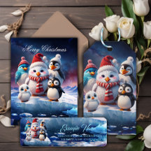 Cute cartoon style penguinsfriends. 