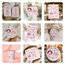 Pink Whimsical Hand Drawn Collection 