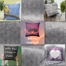 Bible Scripture Throw Pillow Gifts