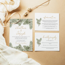 Whimsical Green and Gold Pine Cone Weddings