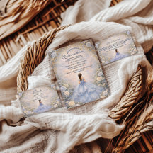 Powder Blue Rose Garden Quinceañera