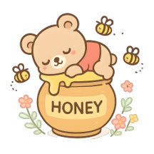 Honey Bear Gifts Collection | Pastel Watercolor De