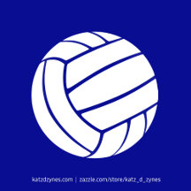 blue and white volleyball team colors