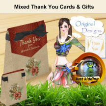 Mixed Thank You Cards - Gifts to Personalize