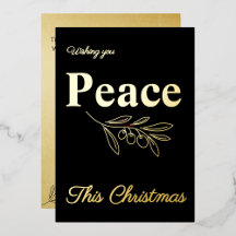 Elegant Luxury Foil Business Holiday Cards