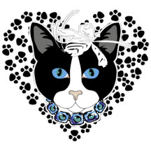 Kitty Cat and Paw Prints Cards, Gifts and Decor.