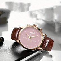 Minimal Boho Monogram Couple Name Watch