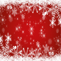 Christmas Snowflakes in Red and White