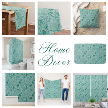 Pastel Green Tones Lotus Embossed Look