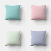 Throw Pillows With Solid Color Designs 