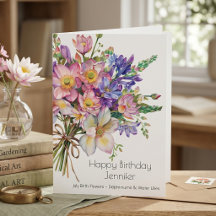 BIRTH MONTH FLOWERS BIRTHDAY CARDS & GIFTS