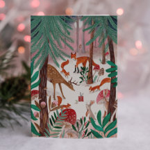 Holiday Woodland Christmas snow forest