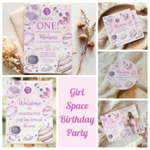 Girl Space Birthday Party