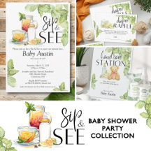 Sip and See Baby Shower Collection
