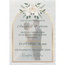 Elegant Black & Gold Wedding Invitations Collectio
