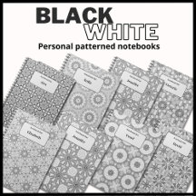 Black and White monochrome patterns collection