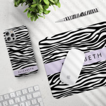 Zebra Stripes, Purple - Home Decor Collection