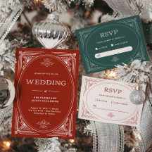 Modern Deco   Holiday Wedding