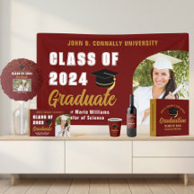 Maroon Gold Graduation Custom Graduate Gifts