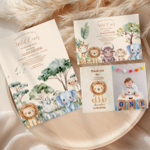 Safari Wild One Birthday Collection