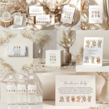 Sports Bear baby shower We can Bearly Wait Shower