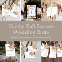 Rustic Fall Leaves Wedding