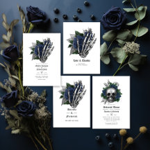 Navy Blue Gothic Wedding
