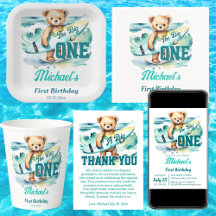 Big One Surfing Birthday Party