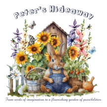 Rabbit in Flower Garden