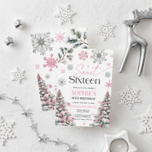 Winter Pink Birthday Adults Collection