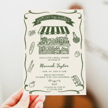 Hand Drawn Fresh Off the Market Bridal Shower 1
