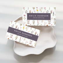 Colorful Flowers Business Cards Collection