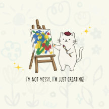White Cat: I'm Not Messy, I'm Just Creating
