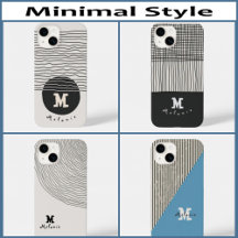 Top 100  abstract minimal  Monogram iPhone Case 