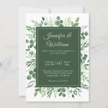 Elegant Eucalyptus Nature Greenery Wedding