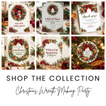 Christmas Wreath Making Party