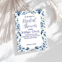 Grace Chinoiserie Bridal Shower Invitation