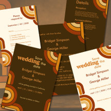 Bold Retro 1970s Wedding Collection