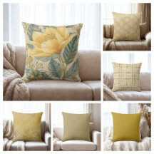 Luxurious Yellow Lemon Flower Pattern