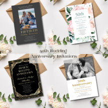 50th Wedding Anniversary Invitations
