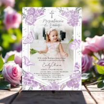 Presentación de 3 años Butterflys lavender 