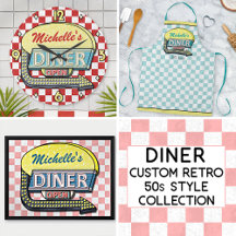 Diner Custom Retro 50s Style Party and Home Decor