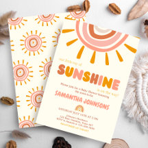 Boho Little Ray of Sunshine Baby Shower   BS12