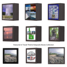 Travel Theme Keepsake Boxes