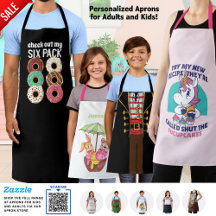 Customizable Aprons - Kids and Adult Sizes