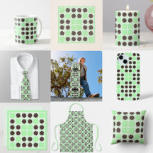 Mint Green Cream And Chocolate Chip Quilt Pattern 