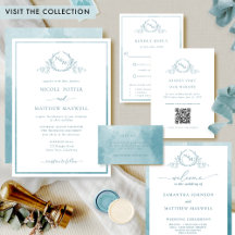 Sage Sea Glass Watercolor Botanical Monogram